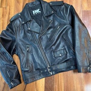 Portland Leather Black Motorcycle jacket.